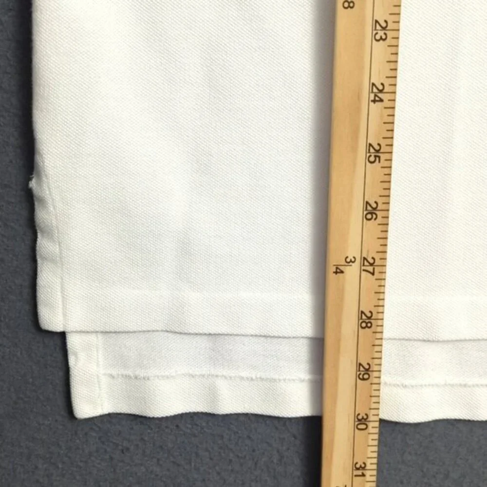 Polo Ralph Lauren Shirt Men's XL White Polo Flag Short Sleeve Preppy Made In USA